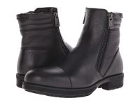 Stylish Aquatalia Shearling Boots for Men - Hugh - Black Tumbled Pebbled Waxy Pull Up/Shearling Sale Online